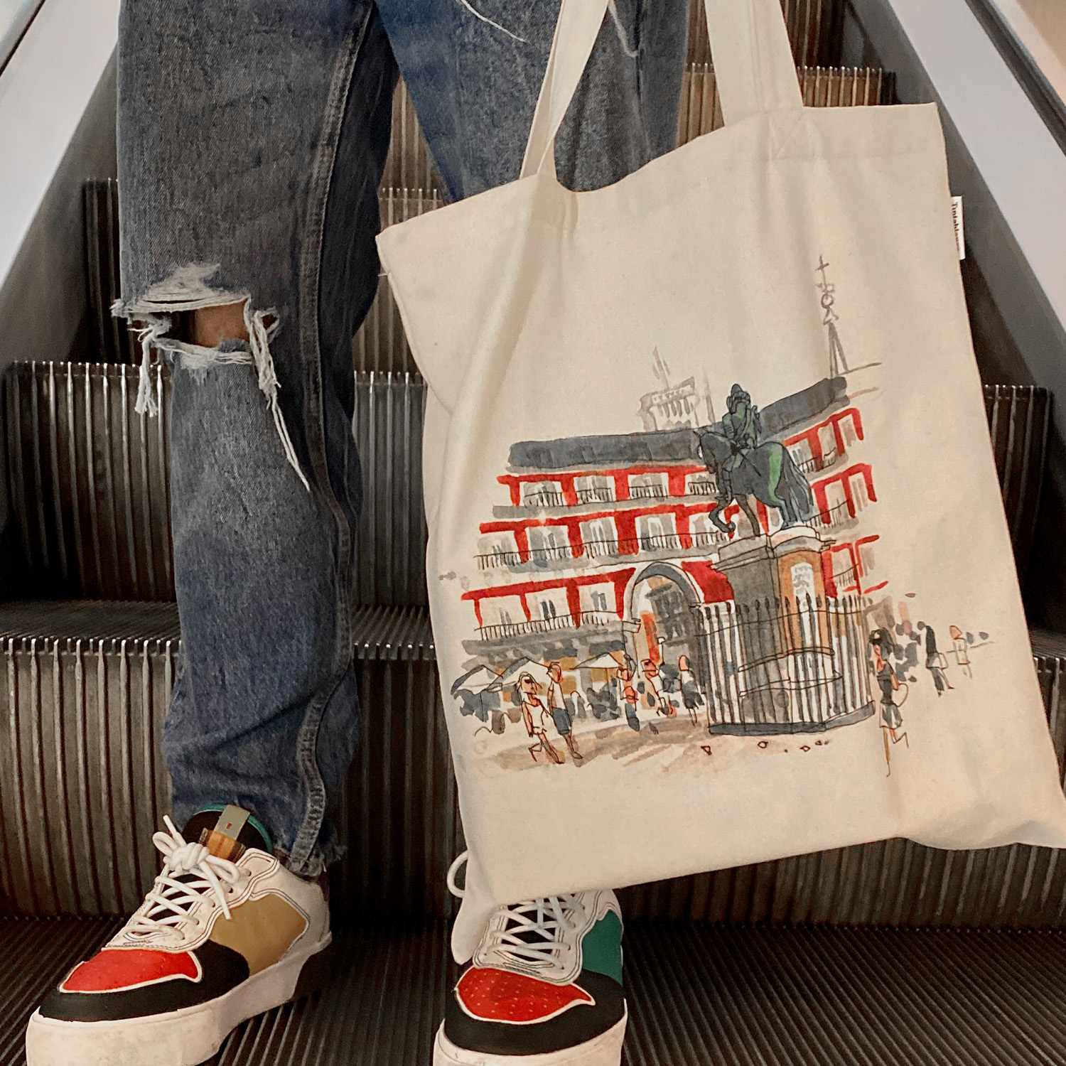 Plaza Mayor - MADRID - Tote bag - Tintablanca